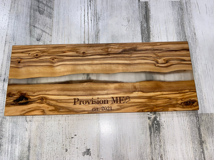 Charcuterie Board Engraved with Corporate Logo