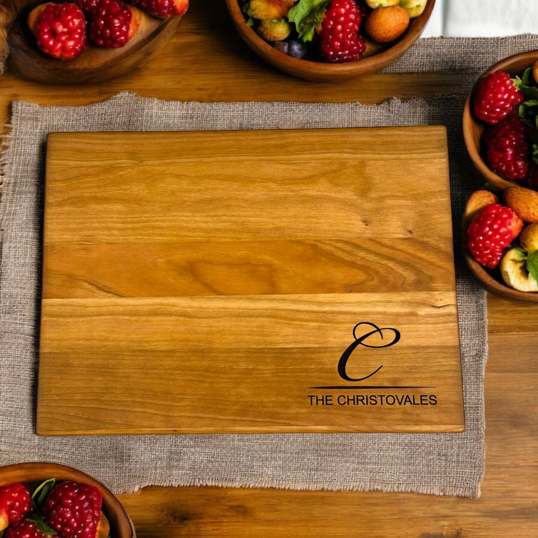 Monogram Name Cutting Board - D3