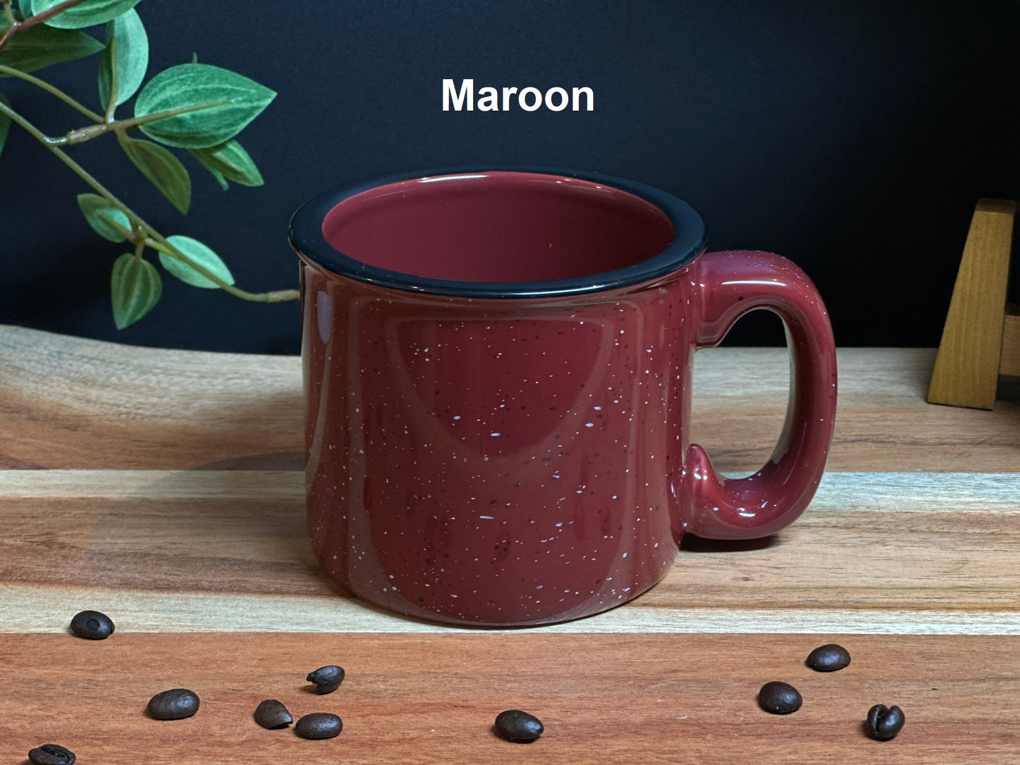 Custom Deep Etched Corporate Logo Camp Style Mug