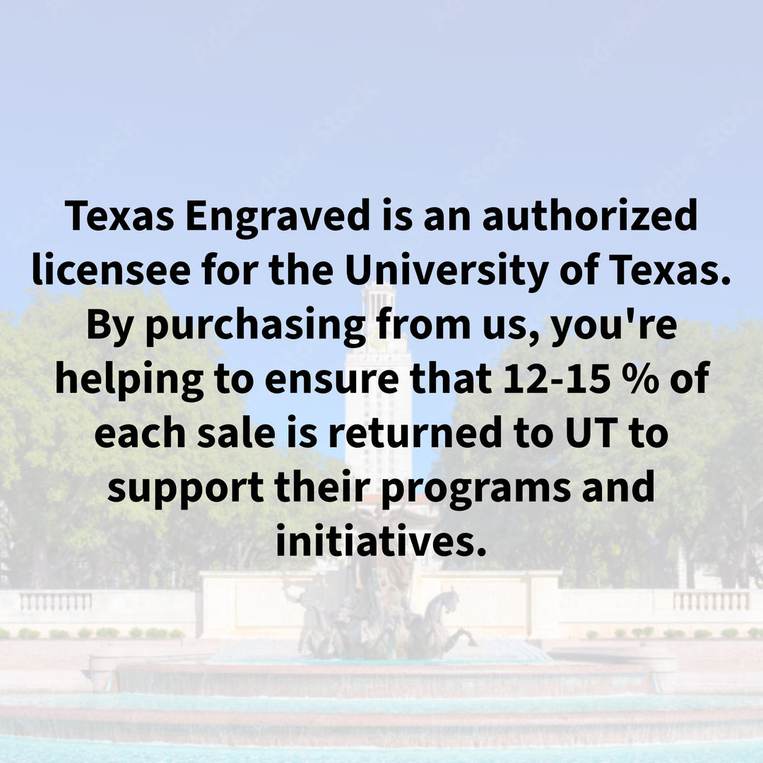 University of Texas Personalized Custom Embroidered 34.6L XL Canvas Tote Bag