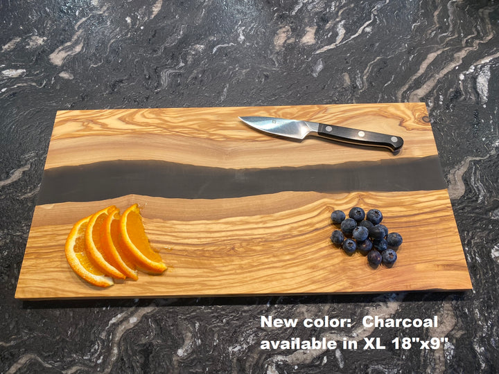 Hebrew Hamotzi Challah board, Olive Wood Charcuterie Board with Resin, Jewish Wedding Engagement Gift,  Housewarming New Home Gift