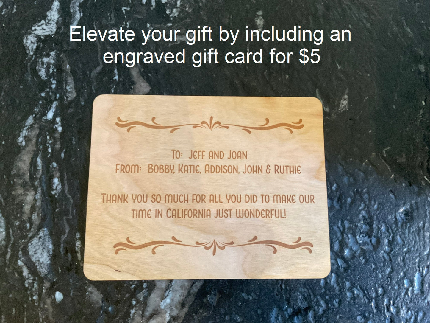 Custom Cutting Board Engraved with Corporate Logo