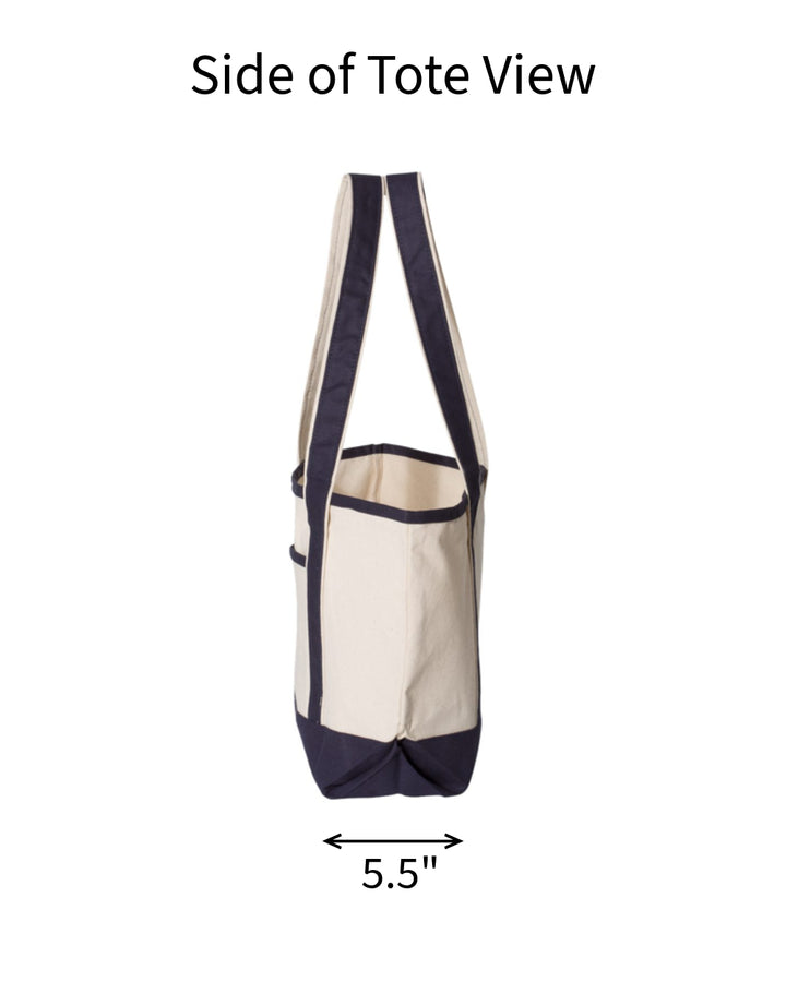 University of Texas Personalized Custom Embroidered 20L Canvas Tote Bag