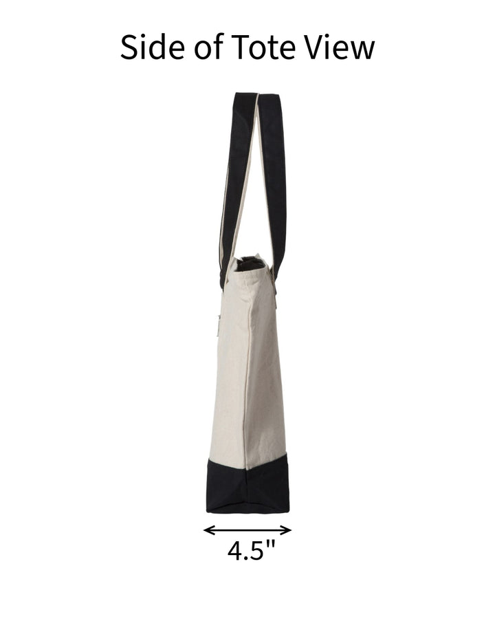 University of Oklahoma Personalized Custom Embroidered 19L Canvas Tote Bag with Zipper Closure