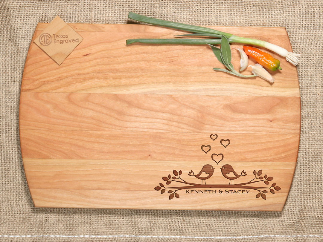 Love Birds Couple Cutting Board - D33A