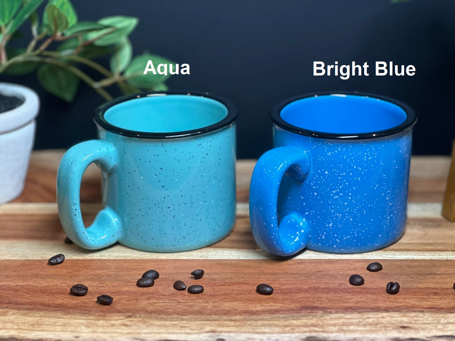 Custom Deep Etched Corporate Logo Camp Style Mug