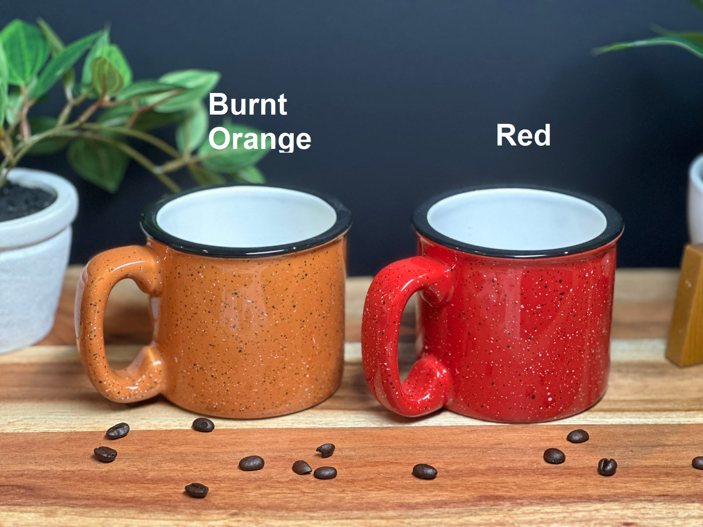 Custom Deep Etched Corporate Logo Camp Style Mug