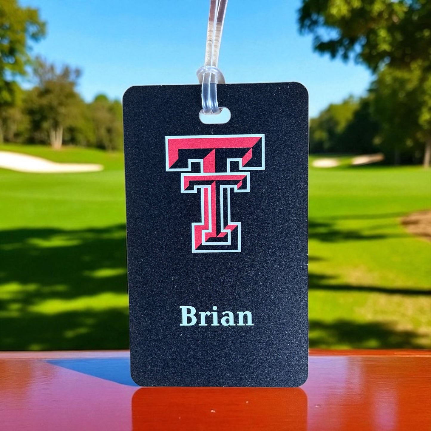Texas Tech Personalized Golf Bag Tag