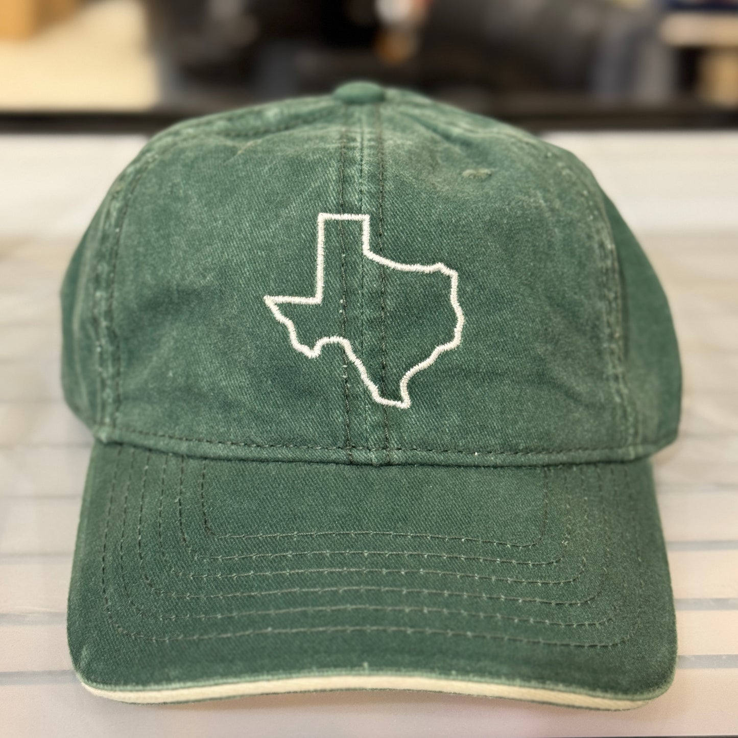 Texas State Outline Embroidered Cap