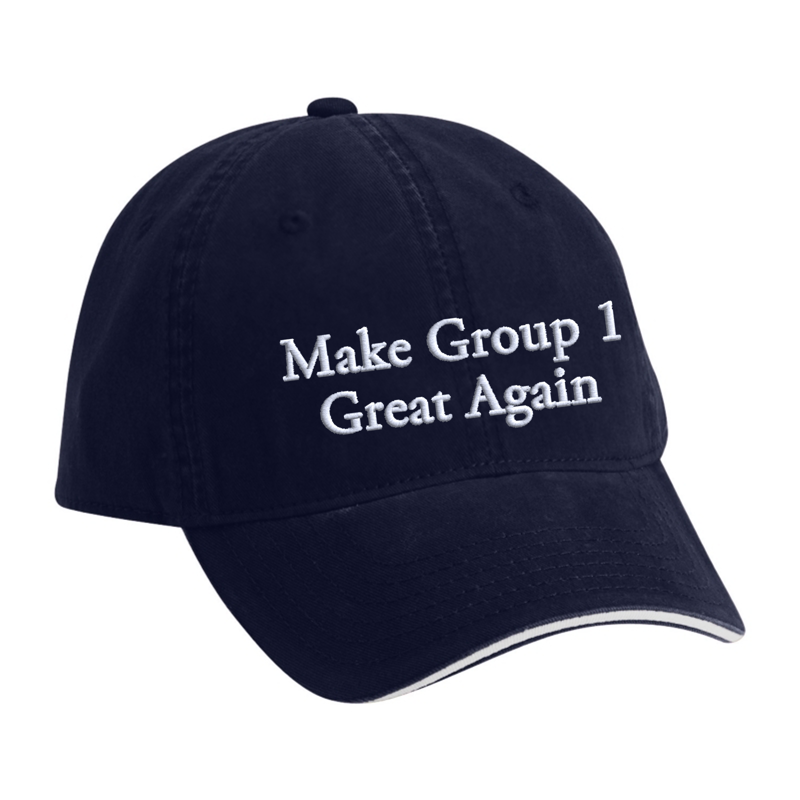 Front Navy - White
