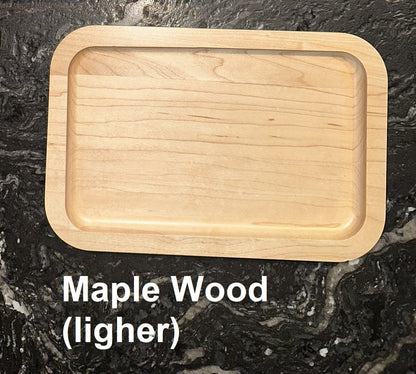 Maple wood valet tray