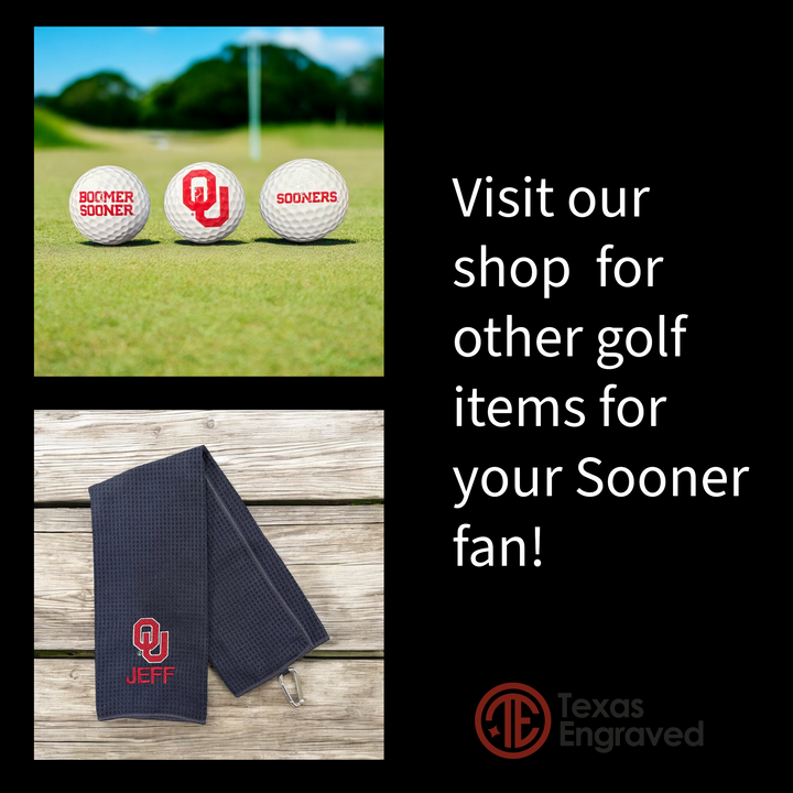 University of Oklahoma Personalized Golf Bag Tag