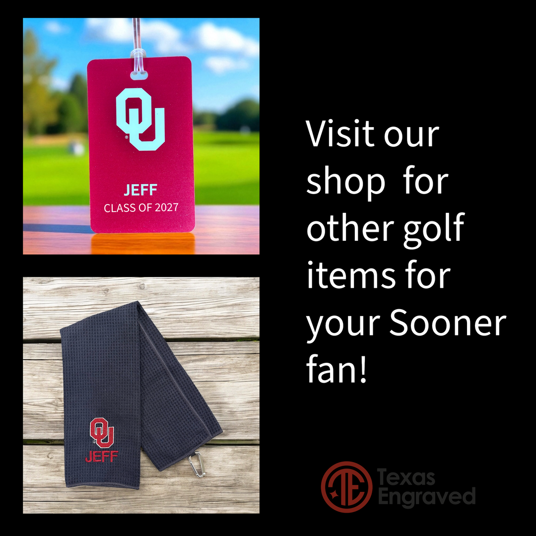 Custom UV Printed University of Oklahoma Golf Balls
