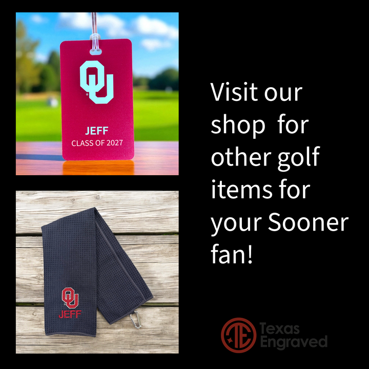 Custom UV Printed University of Oklahoma Golf Balls