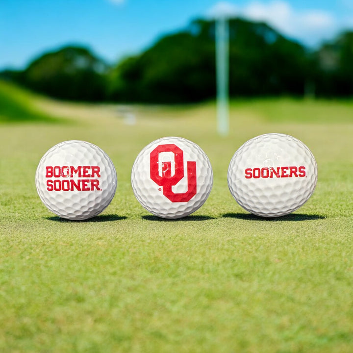 Custom UV Printed University of Oklahoma Golf Balls