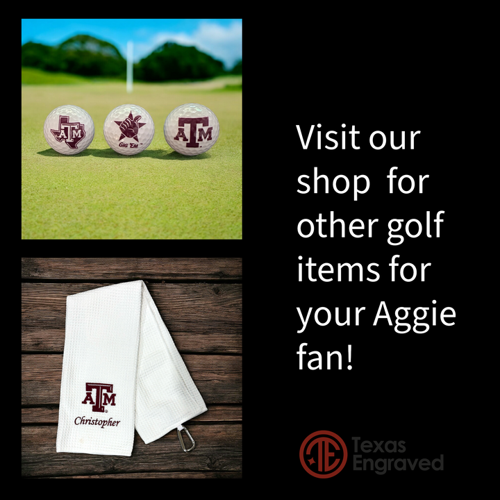 Texas A&M Personalized Golf Bag Tag