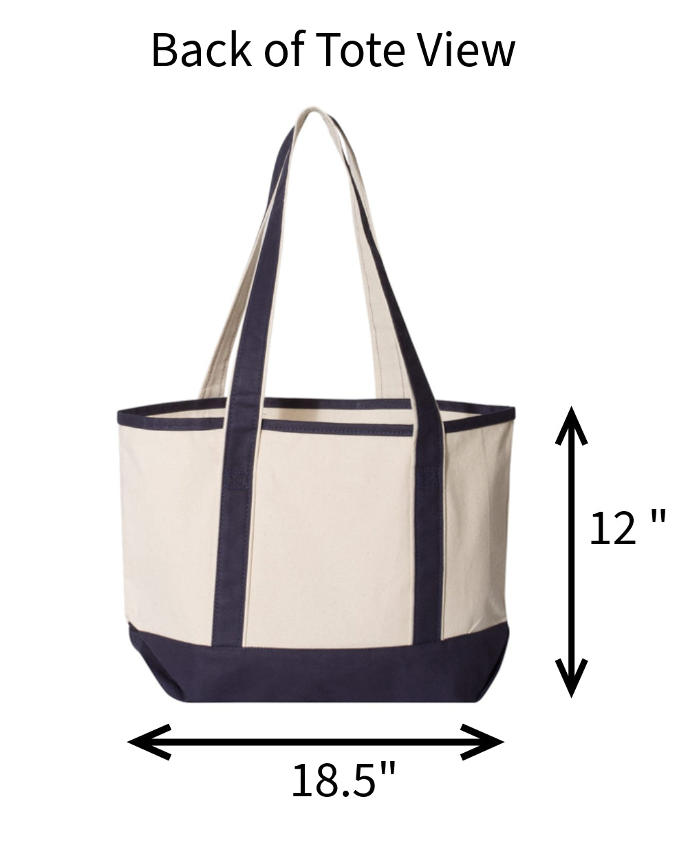 Texas Tech Personalized Custom Embroidered 20L Canvas Tote Bag