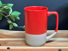Load image into Gallery viewer, Red with tan specks coffee tea mug
