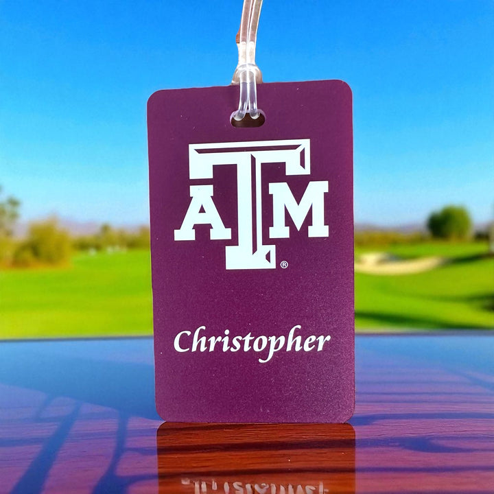 Texas A&M Personalized Golf Bag Tag