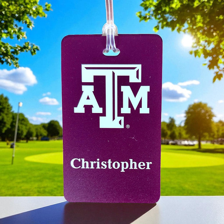 Texas A&M Personalized Golf Bag Tag