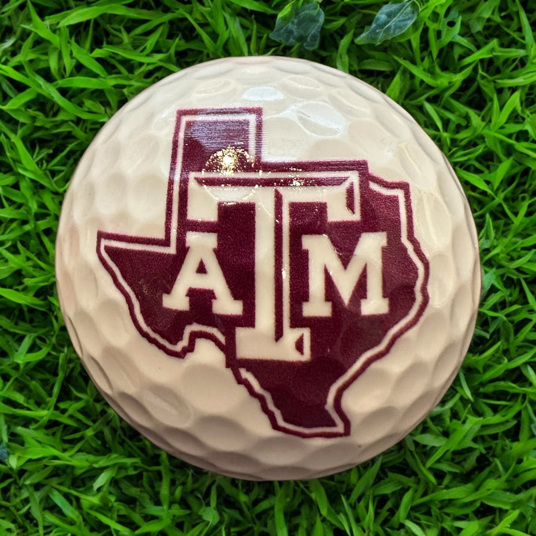Custom UV Printed Texas A&M Golf Balls
