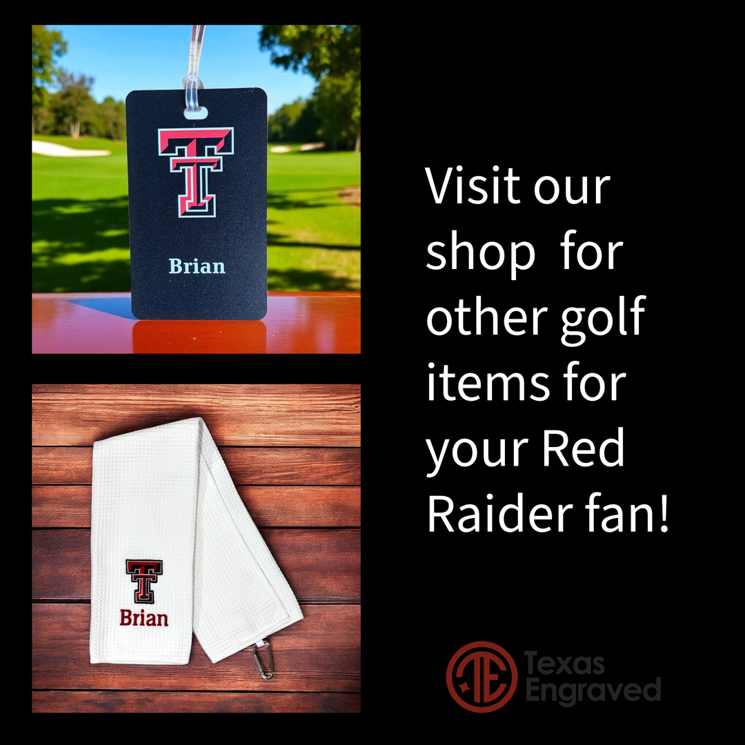 Custom UV Printed Texas Tech Golf Balls