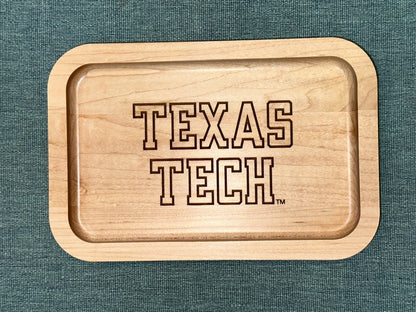 Engraved Texas Tech University Ring Valet Tray