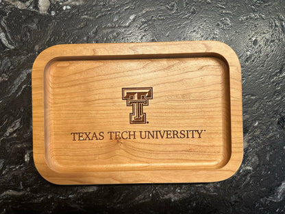 Engraved Texas Tech University Ring Valet Tray
