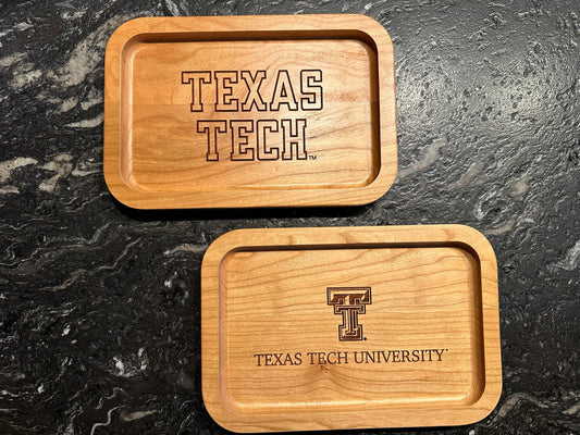 Engraved Texas Tech University Ring Valet Tray