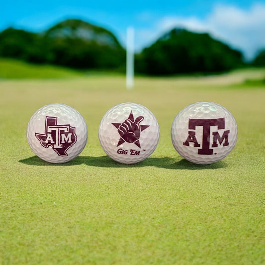 Custom UV Printed Texas A&M Golf Balls