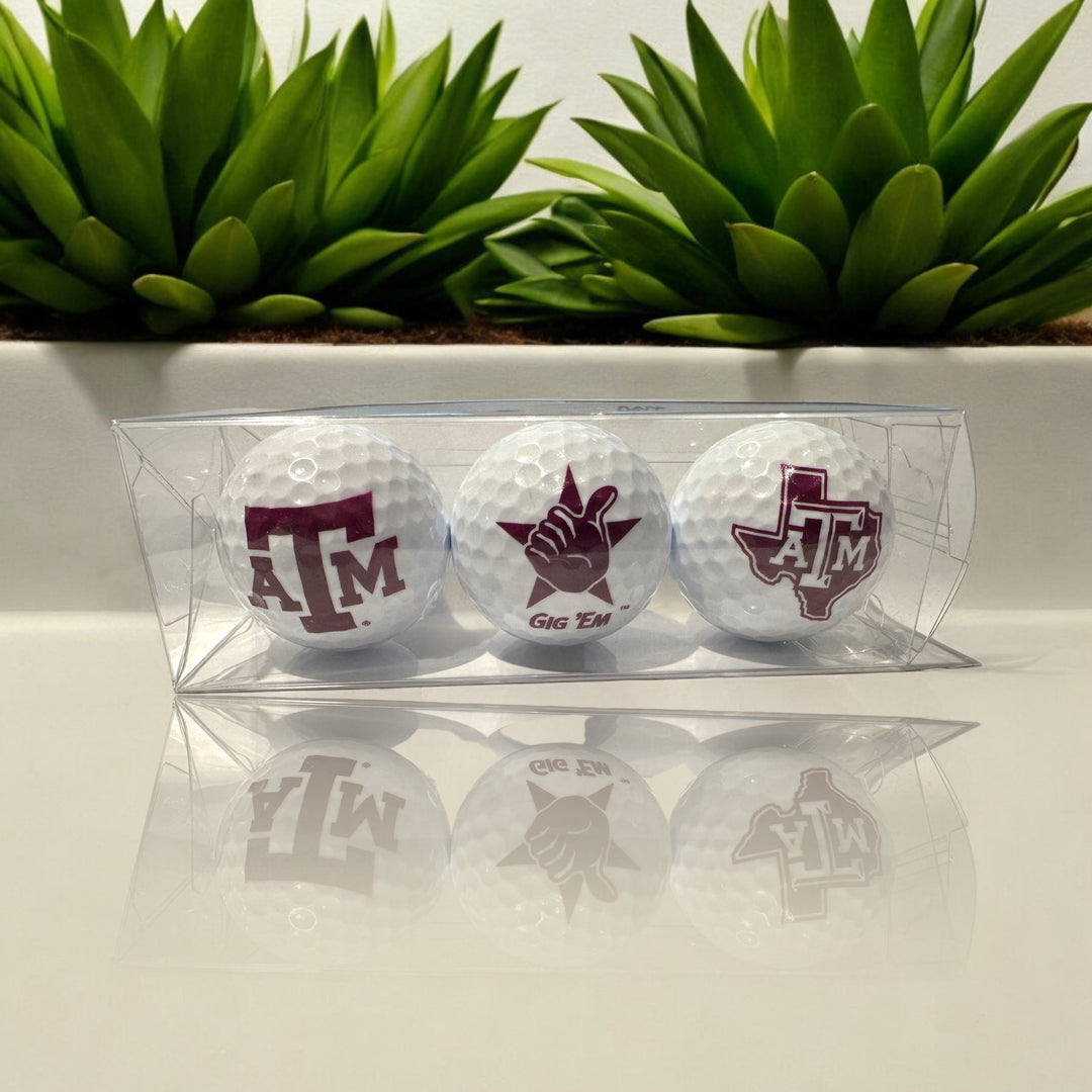 Custom UV Printed Texas A&M Golf Balls
