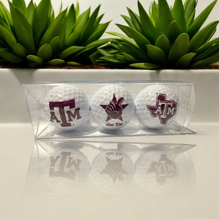 Custom UV Printed Texas A&M Golf Balls