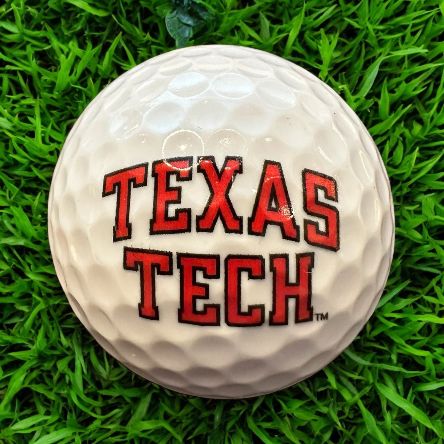 Custom UV Printed Texas Tech Golf Balls
