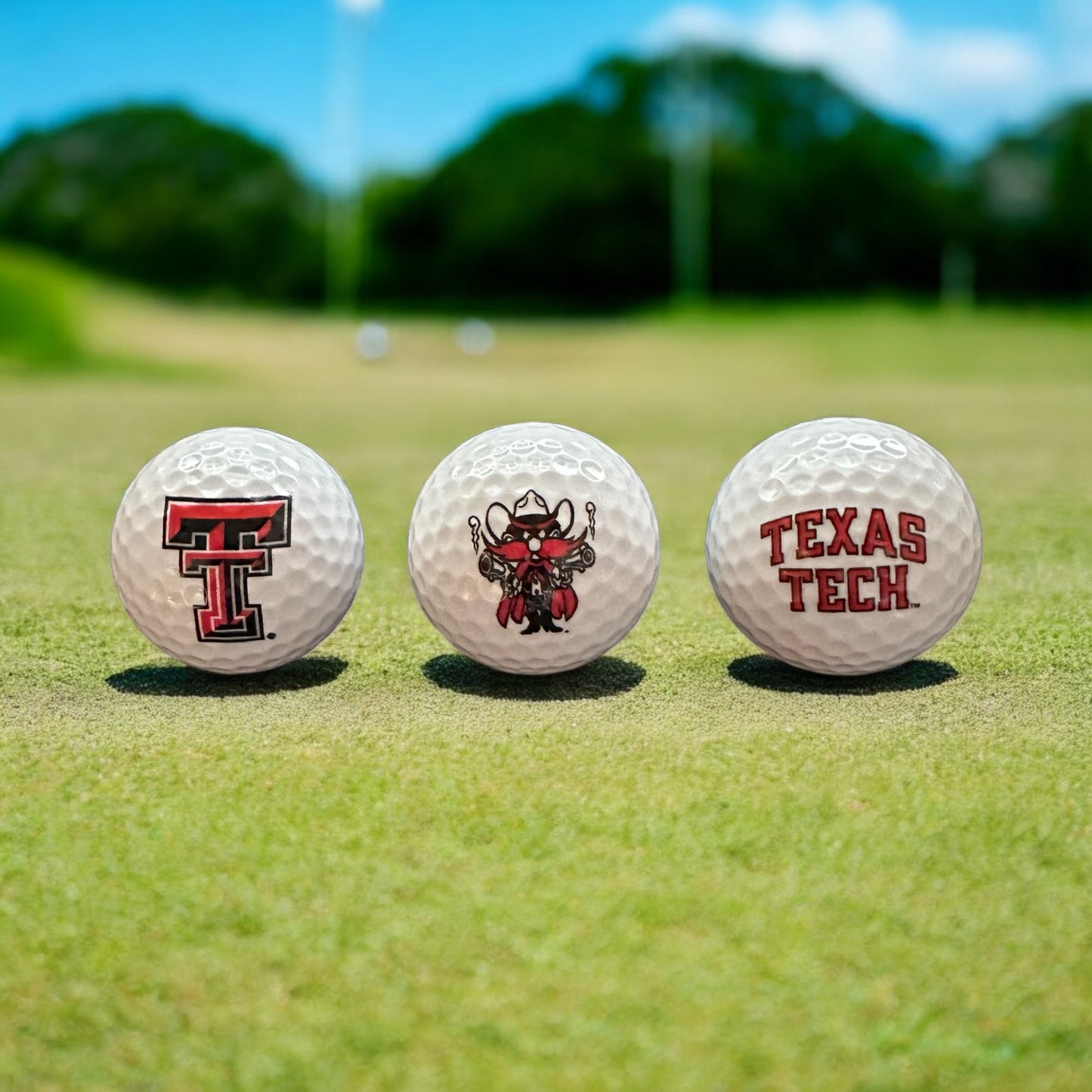 Custom UV Printed Texas Tech Golf Balls