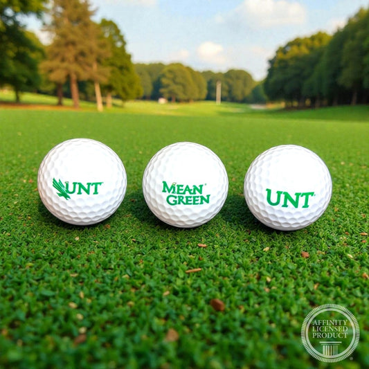 Custom UV Printed University of North Texas Golf Balls