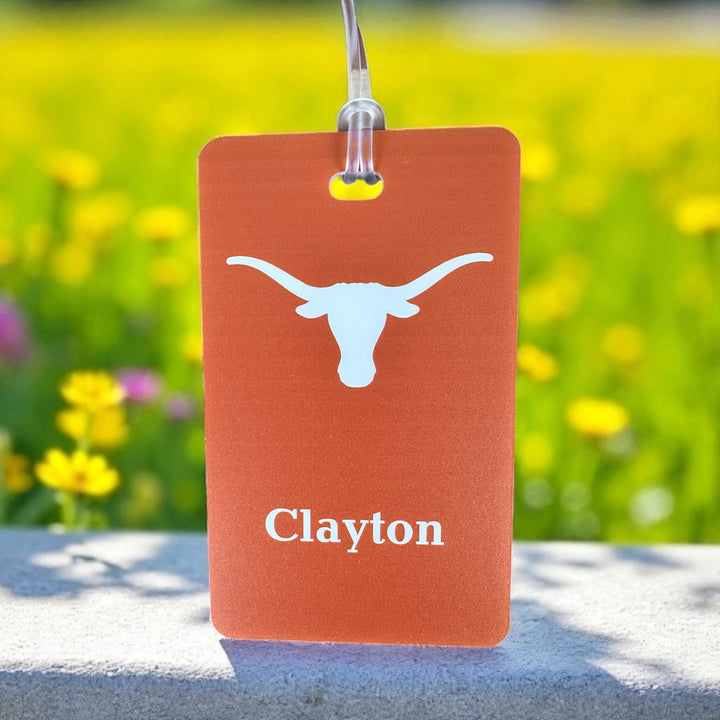 University of Texas Personalized Golf Bag Tag
