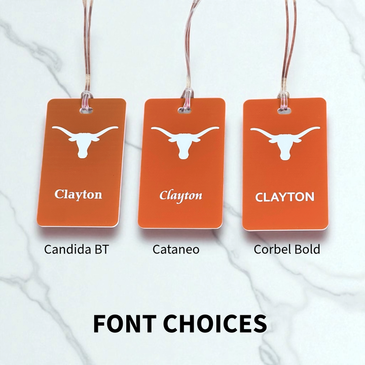 University of Texas Personalized Golf Bag Tag