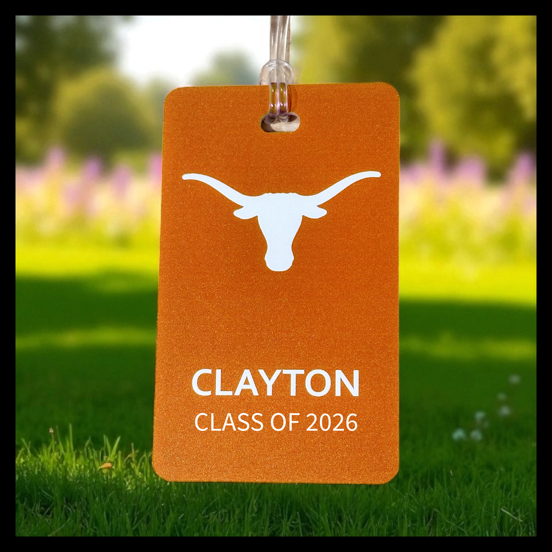 University of Texas Personalized Golf Bag Tag