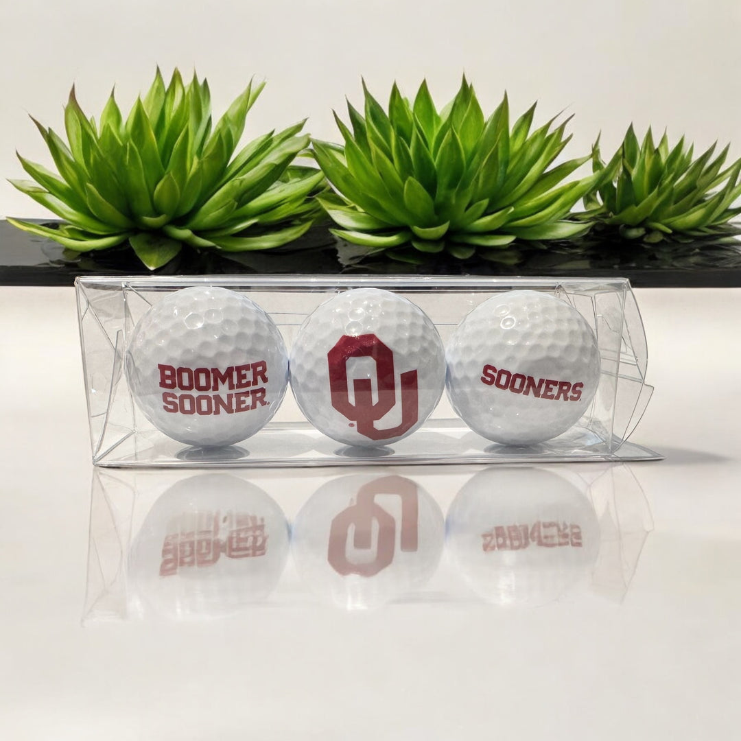 Custom UV Printed University of Oklahoma Golf Balls