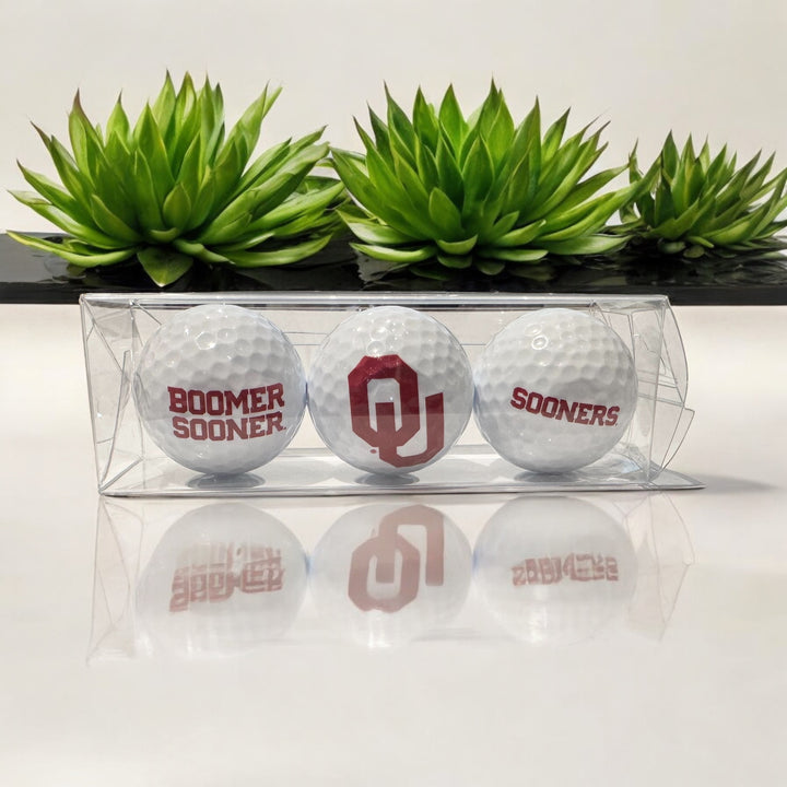 Custom UV Printed University of Oklahoma Golf Balls