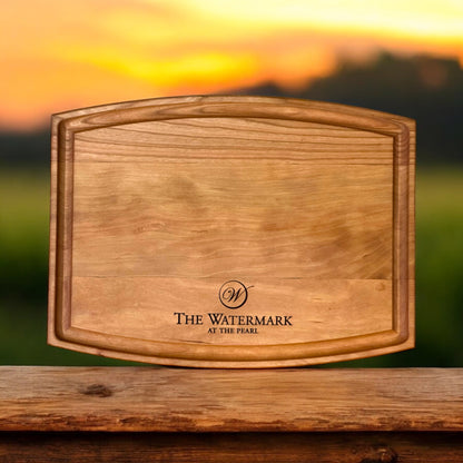 Custom Cutting Board Engraved with Corporate Logo