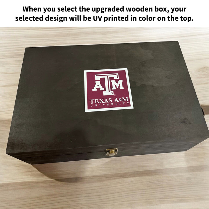 Engraved Sand Carved Texas A&M Decanter and Rocks Glass Sets
