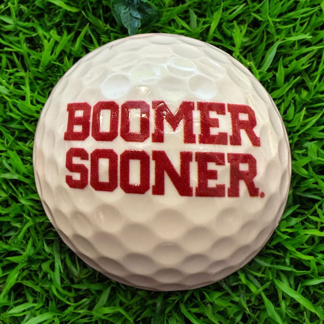Custom UV Printed University of Oklahoma Golf Balls