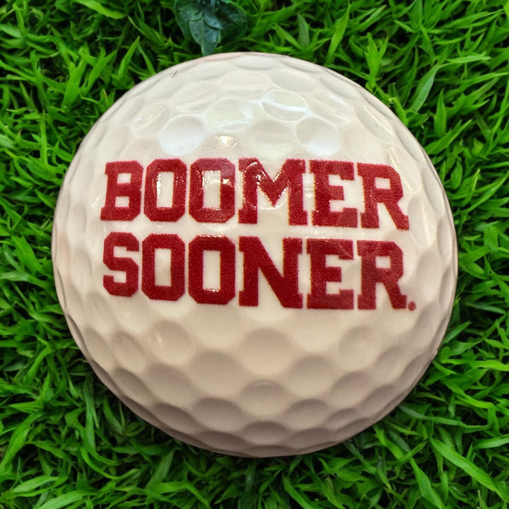 Custom UV Printed University of Oklahoma Golf Balls