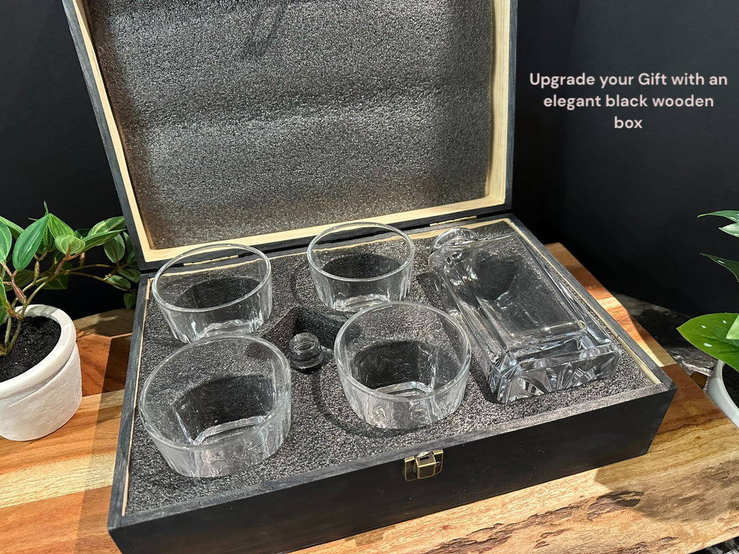 Engraved Sand Carved Texas Tech Decanter and Rocks Glass Sets