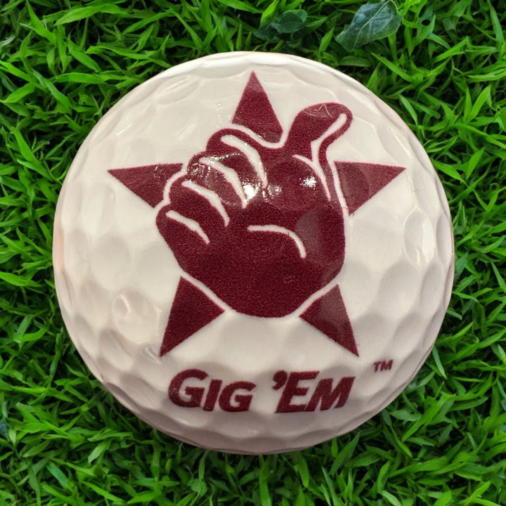 Custom UV Printed Texas A&M Golf Balls