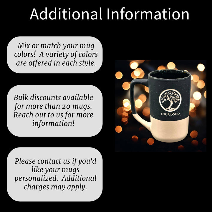 Custom Corporate Logo Deep Etched Mug
