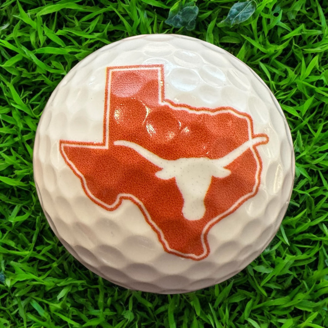 Custom UV Printed University of Texas Golf Balls