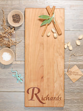 Load image into Gallery viewer, Elegant Last Name Engraved Charcuterie and Cheese Board - D12
