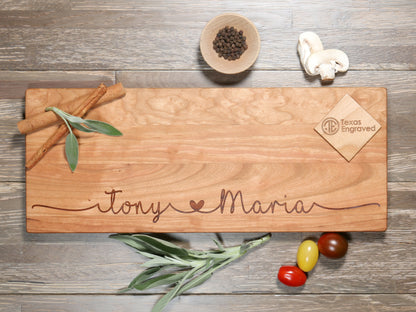 Swashy Couple with Heart Cheese and Charcuterie Board - D13